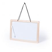 Tablica do pisania, zmywalny pisak z gumką, kreda - drewno