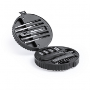 Zestaw narzędzi 'opona' 20 el. - czarny