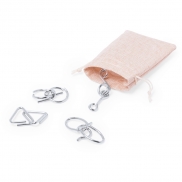 Gra zręcznościowa, 4 el. - srebrny