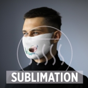 Maseczka wielokrotnego użytku z miejscem na filtr i jonami srebra - biały