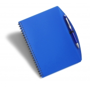 Notatnik ok. A5 z długopisem - granatowy