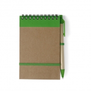 Notatnik ok. A6 z długopisem - zielony