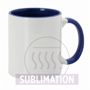 Kubek ceramiczny 350 ml - granatowy