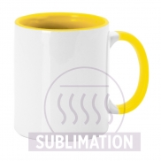 Kubek ceramiczny 350 ml - żółty