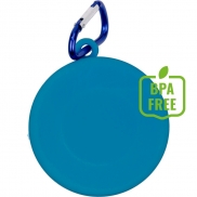 Składany kubek podróżny 220 ml z karabińczykiem - granatowy