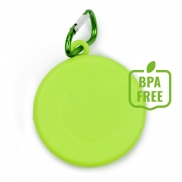 Składany kubek podróżny 220 ml z karabińczykiem - jasnozielony