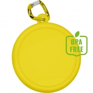 Składany kubek podróżny 220 ml z karabińczykiem - żółty