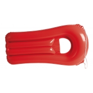 Dmuchany materac plażowy - czerwony