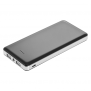 Power bank 12000 mAh z lampką | Sawyer - czarny