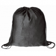 Bawełniany worek ze sznurkiem - czarny