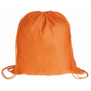 Bawełniany worek ze sznurkiem - pomarańczowy