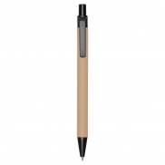 Długopis z kartonu z recyklingu | Nicholas - czarny