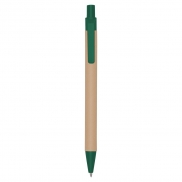 Długopis z kartonu z recyklingu | Nicholas - zielony