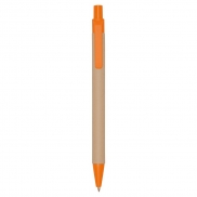 Długopis z kartonu z recyklingu | Nicholas - pomarańczowy
