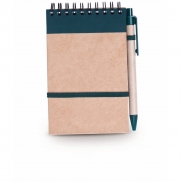 Notatnik ok. A6 z długopisem - zielony