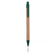 Długopis z kartonu z recyklingu - zielony