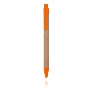 Długopis z kartonu z recyklingu - pomarańczowy