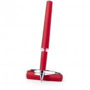 Pióro kulkowe z zatyczką - czerwony