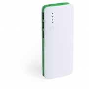 Power bank 10000 mAh, lampka LED - zielony