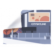 ściereczka do okularów RPET - biały