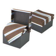 Jedwabny krawat - brązowy