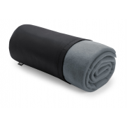 Koc polarowy z RPET - popielaty