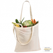 Torba bawełniana, długie uchwyty - naturalny