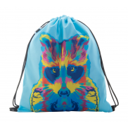 Personalizowany worek ze sznurkami dla dzieci - czarny