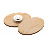 Bambusowa przypinka/pins - naturalny