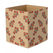 Personalizowany rękaw z papieru kraft - naturalny