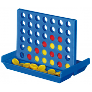 Gra podróżna 4 IN A LINE, czerwony, niebieski, żółty