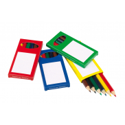 Zestaw kredek RAINBOW, czerwony, niebieski, zielony, żółty