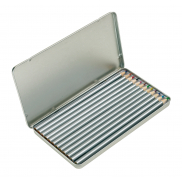 12 długich kredek SILVERSTAR, srebrny