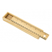 Komplet 8 kredek STRAIGHT, drewniany