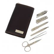 Zestaw do manicure PERFECT, czarny, srebrny
