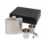 Zestaw z piersiówką COWBOY, srebrny