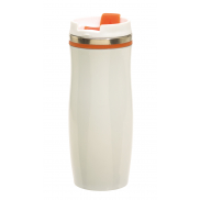 Kubek termiczny CREMA, pomarańczowy