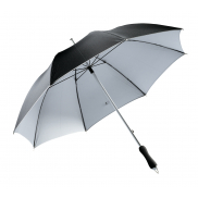 Lekki parasol JOKER, czarny, srebrny