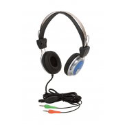 Zestaw słuchawkowy VIBORG, czarny, niebieski, srebrny