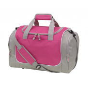 Torba sportowa GYM, różowy, szary