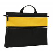 Torba na dokumenty FILE, czarny, żółty