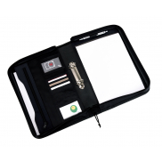 Teczka segregatorowa AVANTI RING w formacie A4, czarny, niebieski