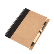 Ekologiczny kołozeszyt RECYCLE L, czarny