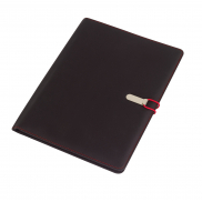 Portfolio SESSION, czarny, czerwony