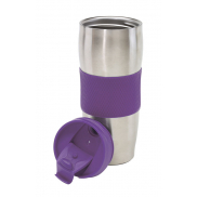 Kubek termiczny AU LAIT, fioletowy, srebrny