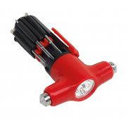 Zestaw śrubokrętów 9in1, czarny, czerwony