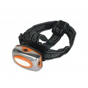 Latarka czołowa OVERVIEW, czarny, pomarańczowy, srebrny