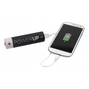 Powerbank POWER UP, czarny, szary