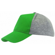 5 segmentowa czapka baseballowa UP TO DATE, ciemnozielony, szary