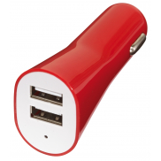 Ładowarka samochodowa DRIVE, czerwony
